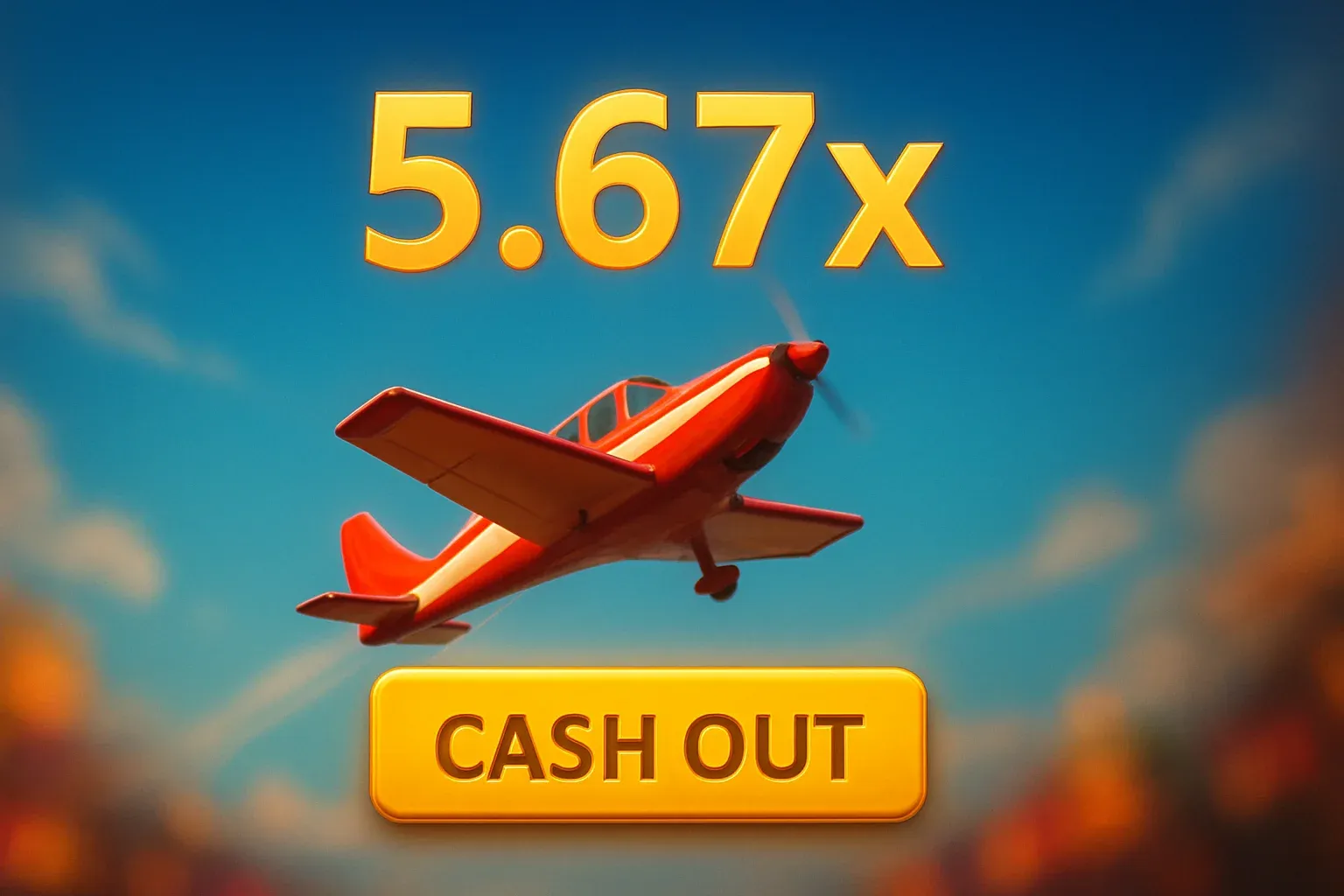 Small plane soaring with 5.67x multiplier in Philippine casino sky